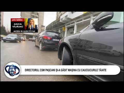 DIRECTORUL CSM PAȘCANI ȘI-A GĂSIT MAȘINA CU CAUCIUCURILE TĂIATE