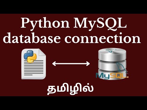 Python Mysql Database Connection In Tamil