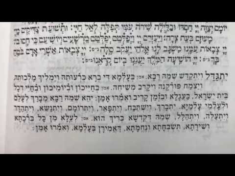 Yom Tov Kaddish tune ניגון קדיש לליל יום טוב