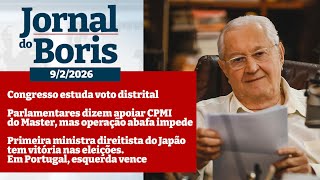 Jornal do Boris - 9/2/26 - Notícias do dia com Boris Casoy