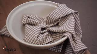 Изображение товара Набор вафельных кухонных полотенец серого цвета из умягченного хлопка из коллекции Essential, 50х70