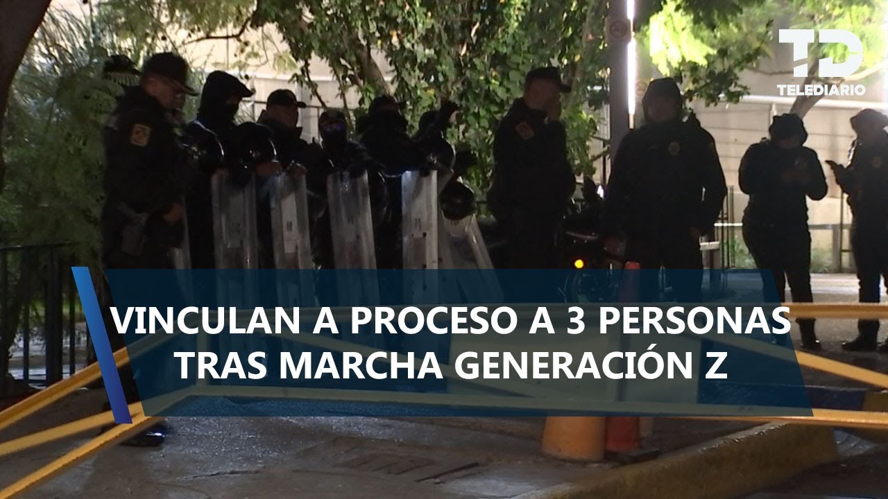 Vinculan a proceso a 3 de los detenidos por agresiones en marcha de la Generación Z en CdMx