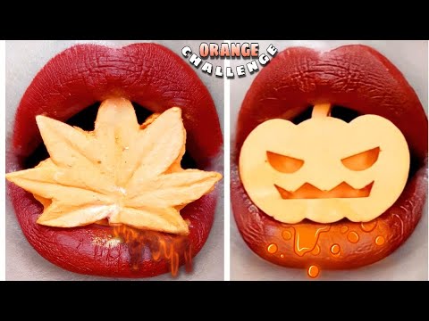 asmr chocolate challenge*asmr orange challenge*eating sounds