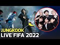 BTS Members Reaction to Jungkook 'DREAMERS' Live Performance at FIFA 2022