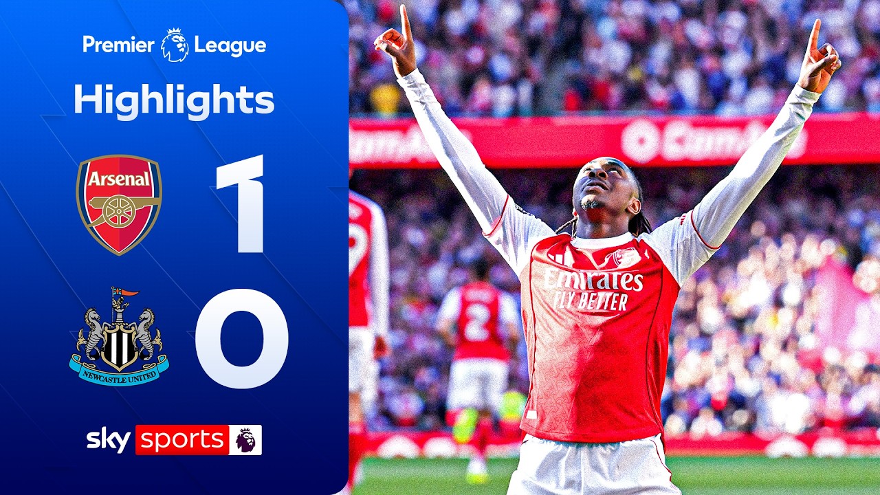 Eze scores STUNNER to send Gunners top! 🔝 | Arsenal 1-0 Newcastle | Premier League Highlights