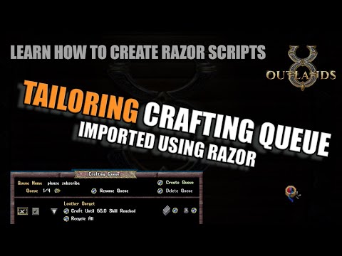 UO Outlands - You can't share crafting queues but I found a way! Tailoring to 120 thumbnail
