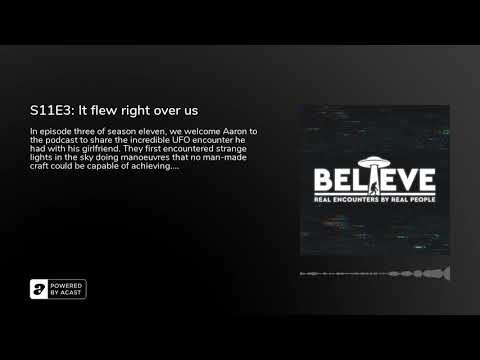 UFO ENCOUNTER - S11E3: It flew right over us