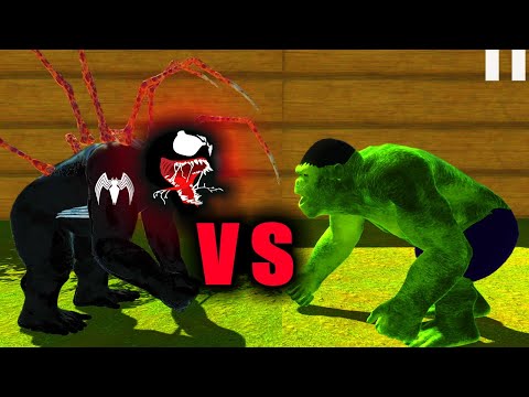 VENOM GORO vs HULK GORO BRIDGE DEATH RUN - Animal Revolt Battle Simulator
