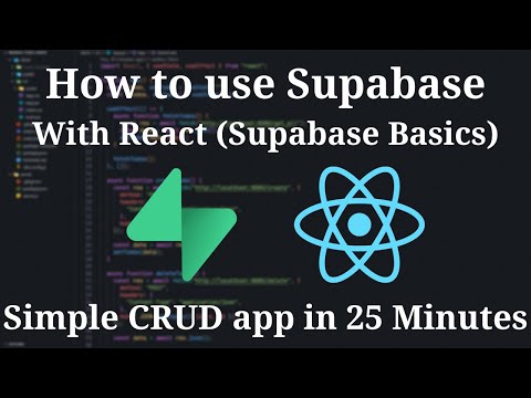 Build a CRUD app with Supabase & React in 25 Minutes (Supabase Tutorial)