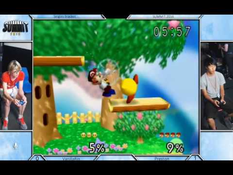 Summit 2016 - VanillaRin (Yellow) vs Preston (Green) - SSB Singles Bracket