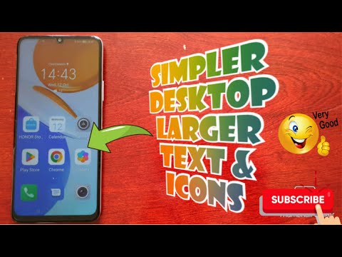 Honor X7 Simple Mode| Switch to A Simpler Desktop Layout With Bigger Text And Icons!!