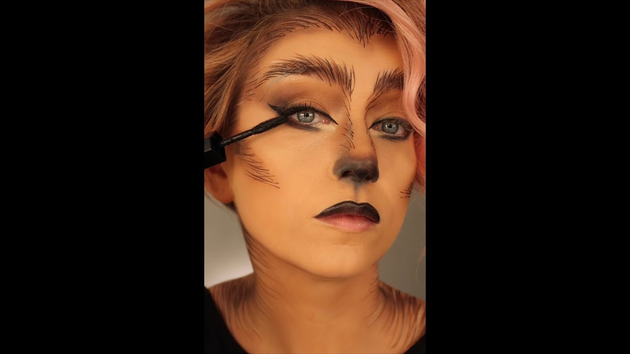 Werewolf Halloween costume and makeup tutorial #shewolf #werewolf #halloweenlook  #halloweencostume