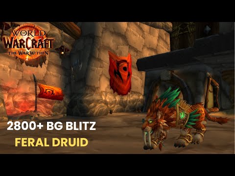 Feral Druid PvP 2800+ MMR Battleground Blitz - The War Within Season 3