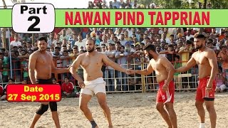 (1) Nawan PInd Tapprian (Nawanshahr) Kabaddi Touranament 27 Sep 2015