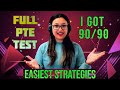 I got 90/90 in each | PTE Tricks and templates | Easiest strategies in the market | Proven method