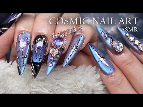 From Bare Nails to Cosmic Nails 🌌 | ASMR