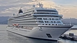 cruise ship M/S Viking Vesta arriving to Ajaccio