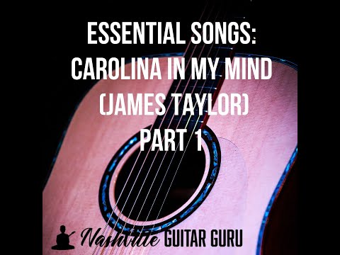 Carolina In My Mind,: guitar tutorial Part 1 (fingerpicking lesson)