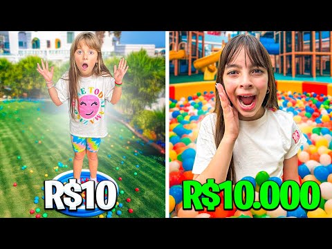 PISCINA DE BOLINHAS DE R$100, R$1000 E R$10000 !  *Desafio