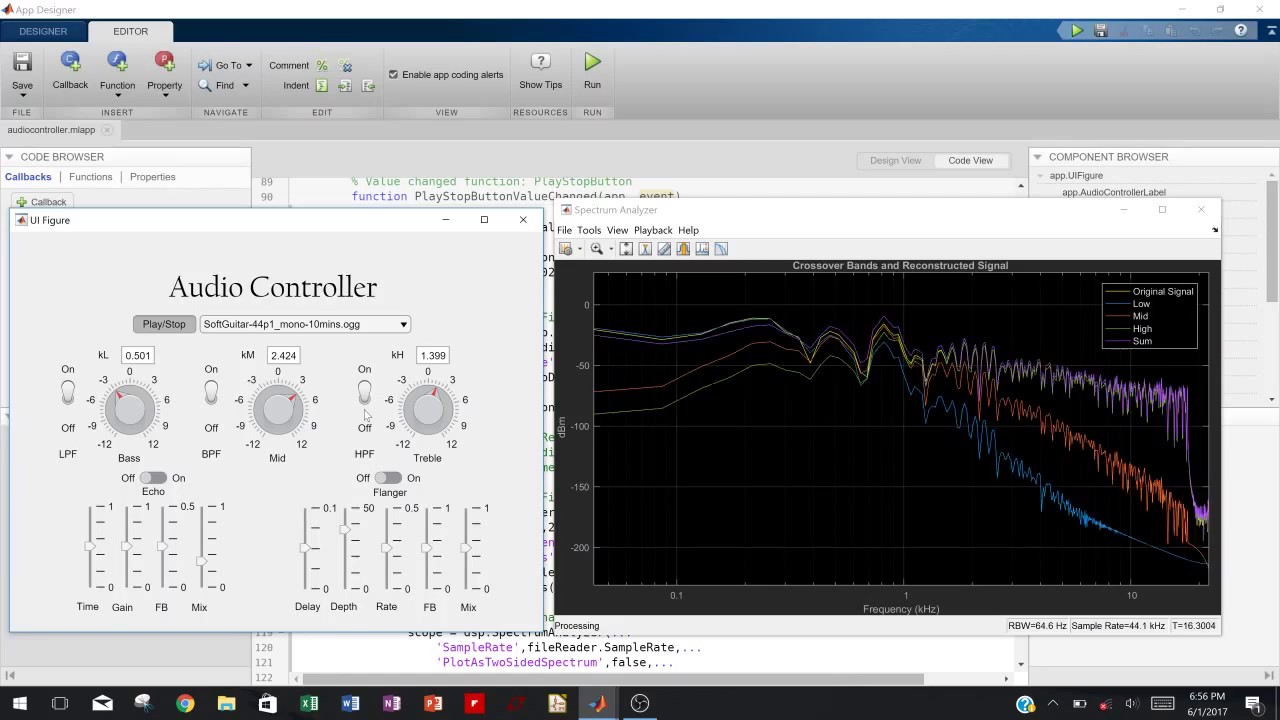 EQ & Effects with GUI - Matlab