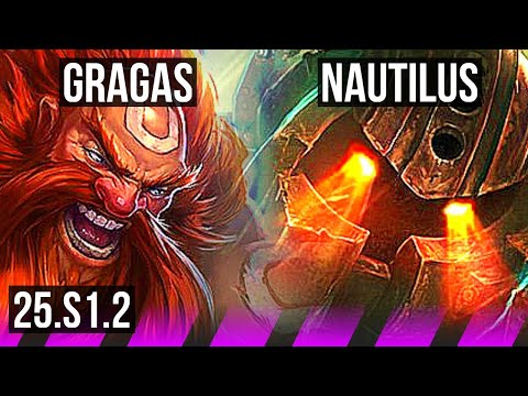 GRAGAS & Ezreal vs NAUTILUS & Kai'Sa (SUP) | KR Master | 25.S1.2