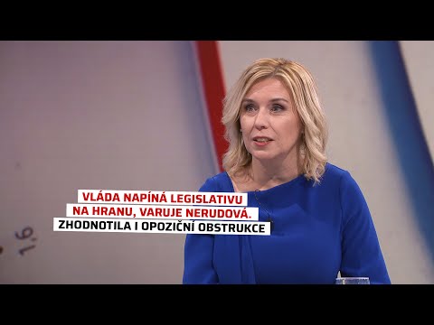 Vláda napíná legislativu na hranu, varuje Nerudová. Zhodnotila i opoziční obstrukce