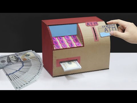 How to Make Personal ATM Machine from Cardboard
