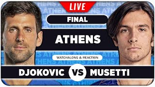 Download lagu DJOKOVIC vs MUSETTI • ATP Athens 2025 Final • LIVE Tennis Watchalong mp3
