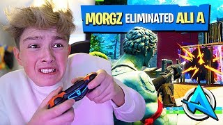 Kid thinks he's better at Fortnite than Ali-A...