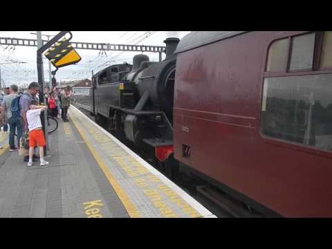 R.P.S.I. engine No 4 hauling "Sea Breeze", end of the line and pulling away into Connolly sidings.