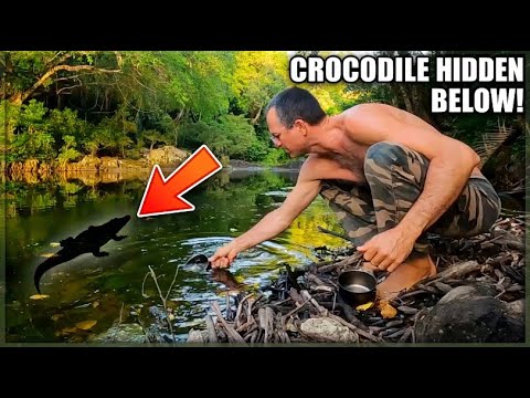 Solo Jungle Hoochie camping - Elusive Crocodile search - EP.550