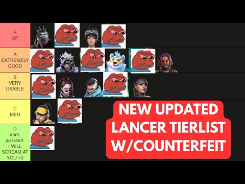 COUNTERFEIT UPDATE FRAGPUNK LANCER TIERLIST