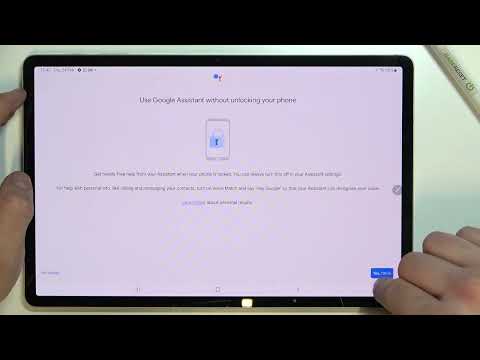How to Use Google Assistant on Lock Screen on SAMSUNG Galaxy Tab S8+