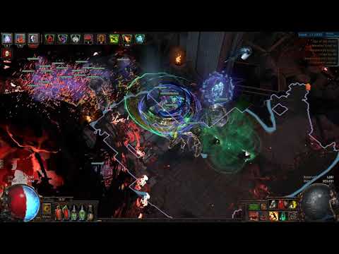 Deathless Sirus, Awakener of Worlds Fight by Necromancer Baron Zombies Path of Exile 3.9 Metamorph