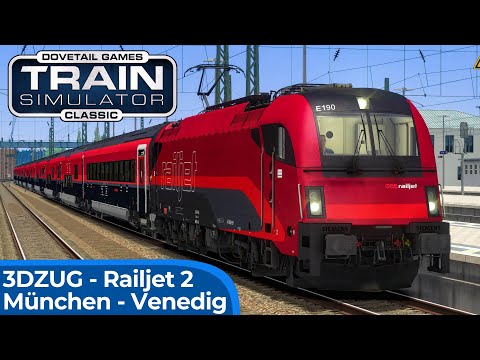 ÖBB Railjet 2 to Italy! | TRAIN SIMULATOR CLASSIC | Munich - Venice Santa Lucia | ÖBB Rh 1216