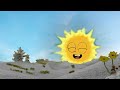 Teletubbies Baby Sun Sunset With Snow Version Animated Style