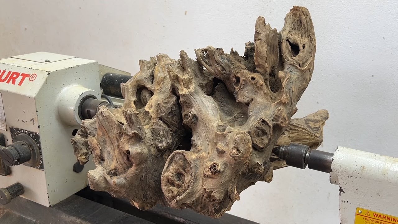 Amazing Woodturning Crazy - An Mesmerizing Work Of Art Hidden Deep Inside Piece Driftwood