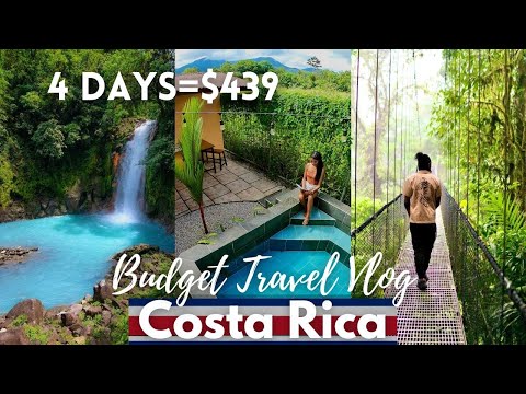 La Fortuna, Costa Rica Budget Travel Vlog | Arenal Volcano, Rio Celeste, Hot Springs