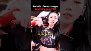 Karina switches up her choreography with every outfit #aespa #kpop #kpopidol #shorts