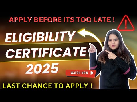 Eligibility Certificate Portal Reopen | How to Apply for NMC Eligibility Certificate 2025