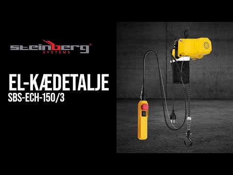 Produktvideo - El-kædetalje - 150 kg - 3 m