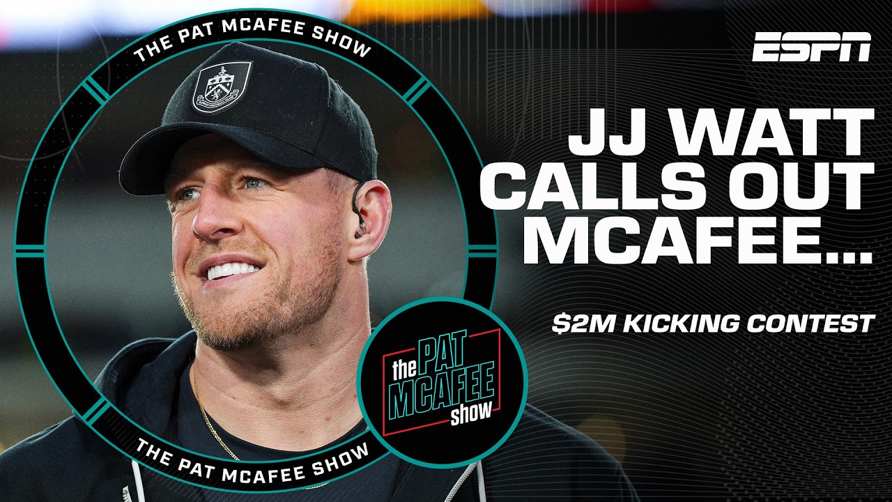 JJ Watt tells Pat McAfee to SLOW DOWN his kicking contest 🤣 'THAT WAS $2M!' | The Pat McAfee Show