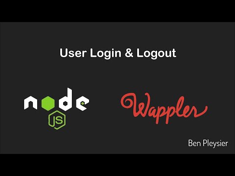 8. User Login & Logout