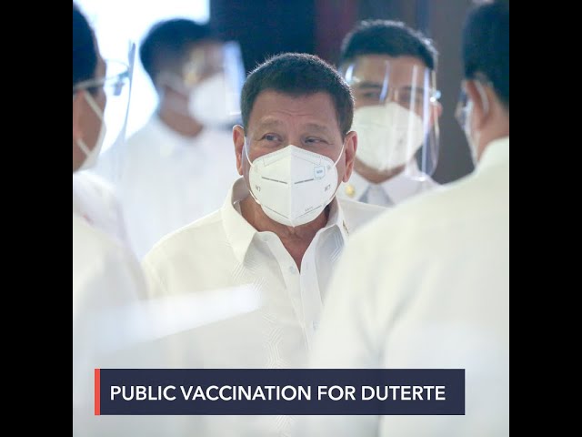 Change of mind: Duterte now willing to get COVID-19 vaccine in public