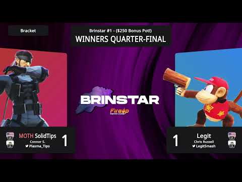 SolidTips (Snake) vs Legit (Diddy Kong) - Brinstar #1 Winners Quarter Finals