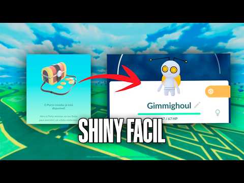 THIS RARE SHINY GIMMIGHOUL IS POKEMON GO! #pokemongo