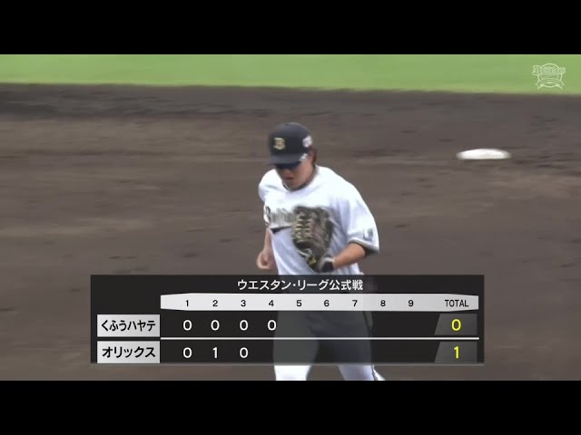 【ファーム】バファローズ・山中尭之が好返球で同点のピンチを阻止!!  2024年6月15日 オリックス・バファローズ 対 くふうハヤテベンチャーズ静岡