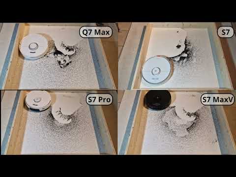 Roborock S7 MaxV vs. S7 Pro vs. S7 vs. Q7 Max im Saugtest