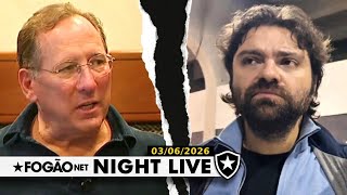 NIGHT LIVE: JOHN TEXTOR DISPARA CONTRA BOTAFOGO SOCIAL, DIZ TER 90% DAS AÇÕES E PRESIDENTE REBATE