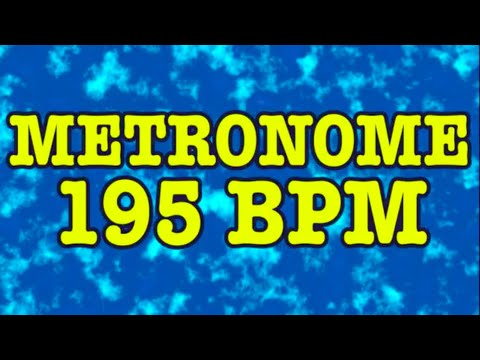 195 BPM Metronome - 10 Minute Metronome - 195BPM Click Track - 10 Minute Timer - Metrónomo 195